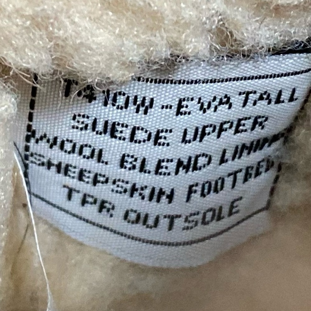 BEARPAW Womens Tan Eva Tall Suede/Wool/Sheepskin Warm Winter Boots SZ US 7 - Picture 12 of 12